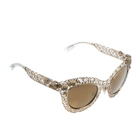 dolce gabbana sunglasses gold frame